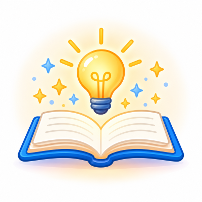 Simply Life Tips | Practical Solutions for Everyday Life 13 Glowing lightbulb above an open book representing inspirational stories.